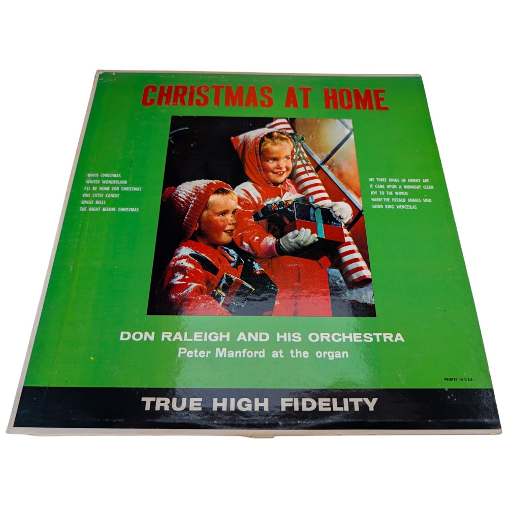 Don Raleigh Christmas at Home Palace XM-905 Mono Vinyl LP Peter Manford